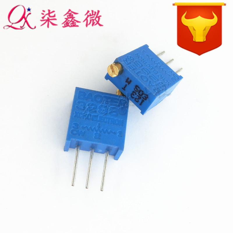 3296W-503 顶调 50K 多圈精密可调 电位器 可调电阻