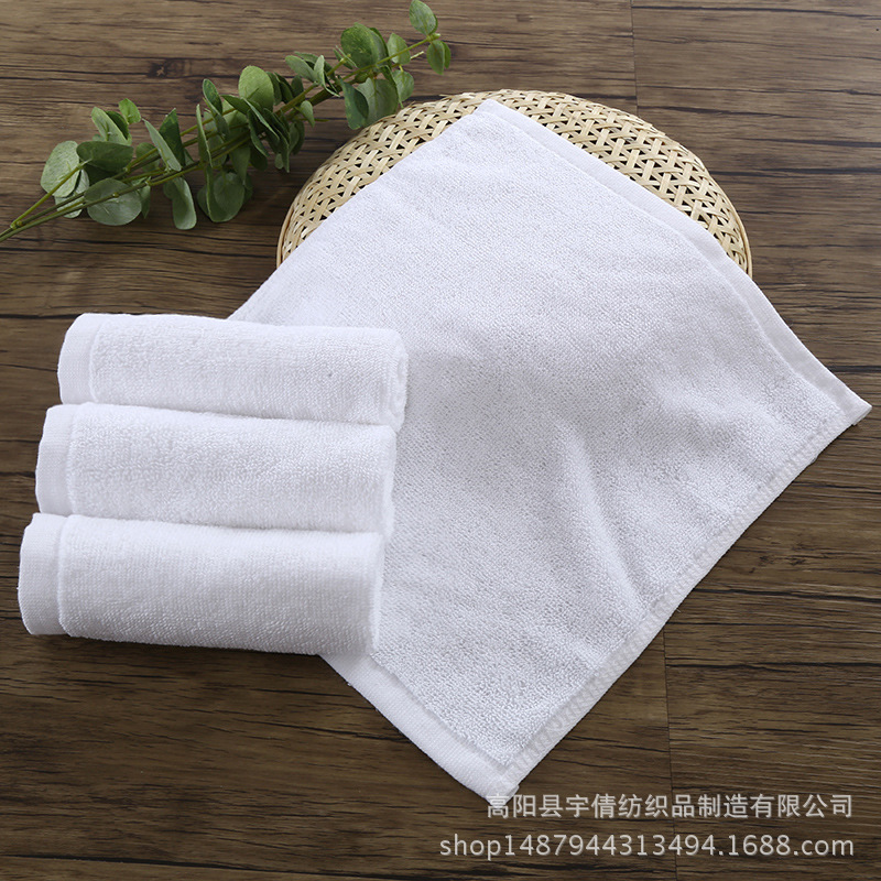 60g 32-strand yarn thickened square towel hotel towel beauty skin care face towel sauna bath white towel
