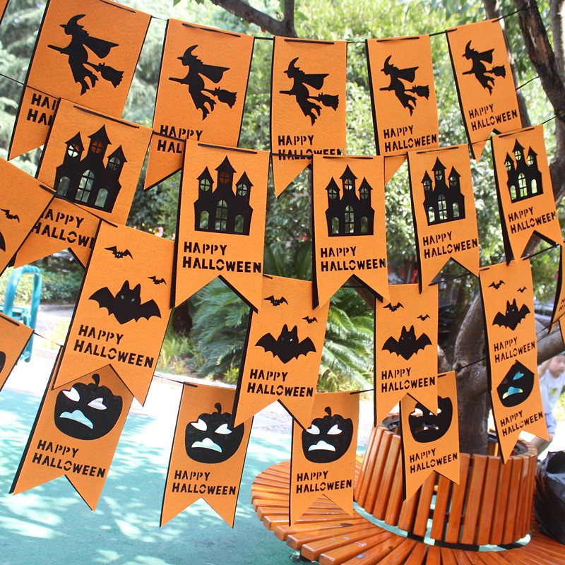 Decoraciones de letras de Halloween, pancartas, guirnaldas, decoración para bares y KTV, artículos para fiestas, pancartas de Halloween, calabazas.