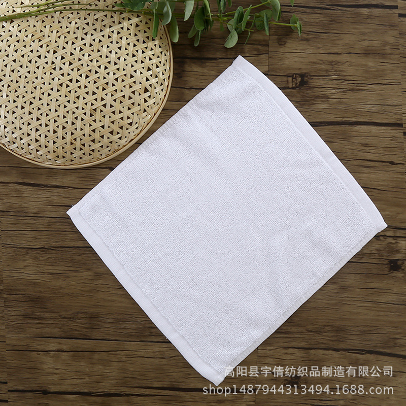 공장 도매 40g 21 주 사각 타월 호텔 타월 인쇄 자수 로고 타월