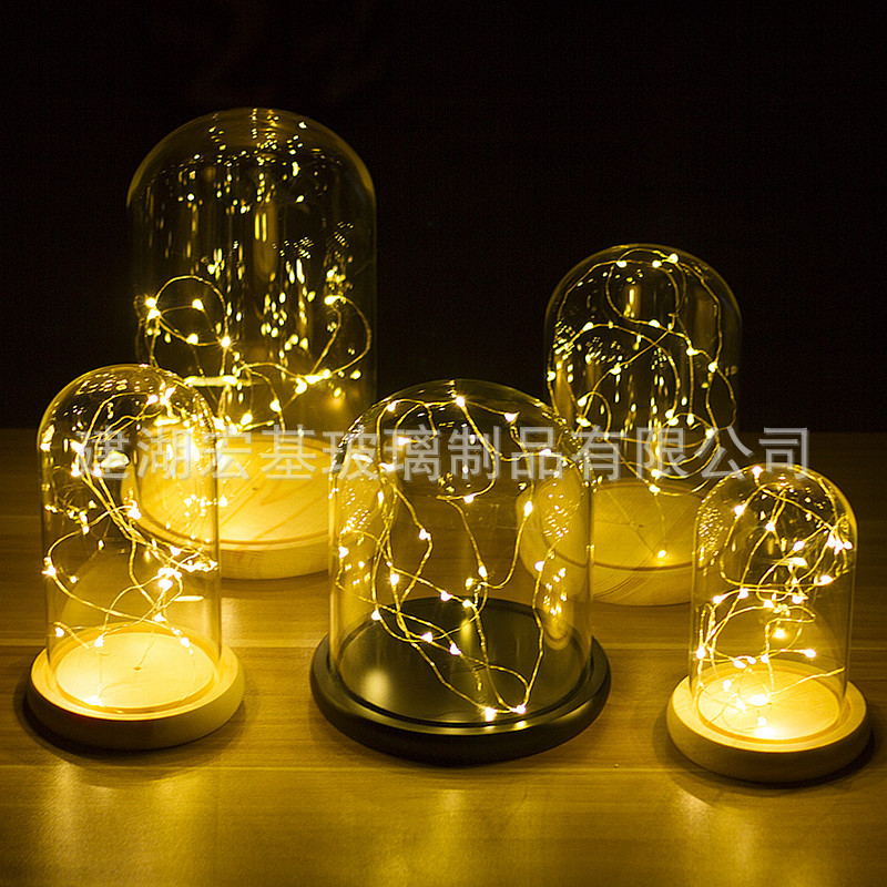 Spend eternity Glass cover Fireworks LED Copper wire Base a living room decorate Decoration dust cover Supplying