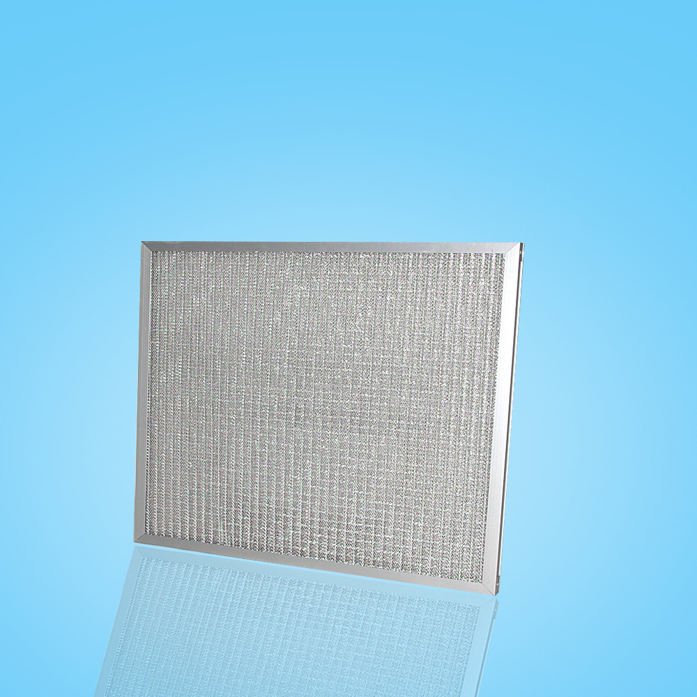 专业厂家直销粗过滤金属网过滤器  粗尘过滤可清洗金属网过滤器