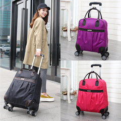 Universal wheel trolley bag travel bag women's trolley bag men's large capacity portable luggage bag boarding suitcase travel bag