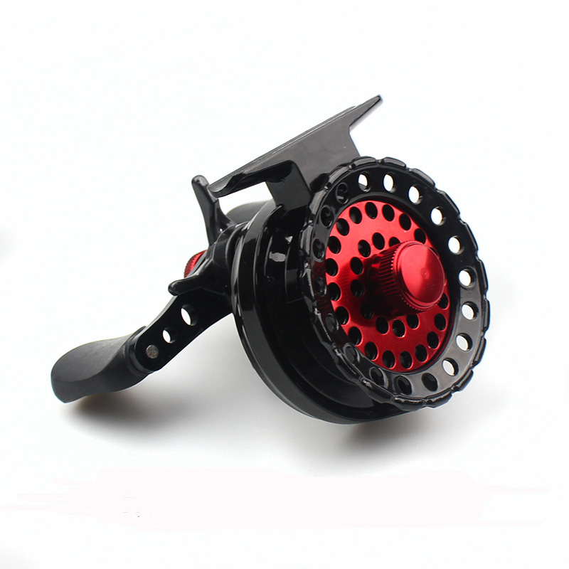 Jinsuiwang plástico micro plomo balsa rueda de pesca carrete de pesca caña de pescar rueda