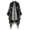 Demi-season universal scarf, cloak for traveling, ethnic cashmere, trench coat, European style, ethnic style, increased thickness