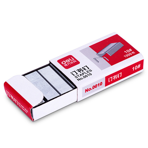 Deli Stationery Small Staples 0010 10# Binding Staples 1000 pieces/box