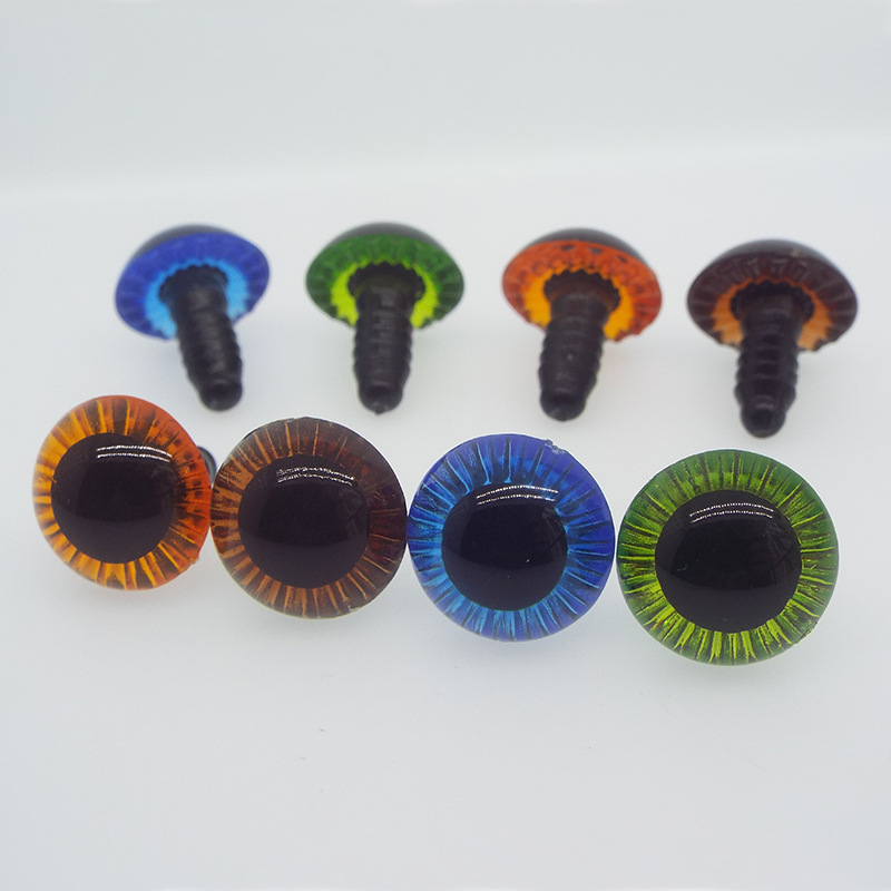 Accesorios de juguete láser ojo cuentas muñeca radiación ojo muñeca fresa oso plástico DIY ojo animal resina Accesorios