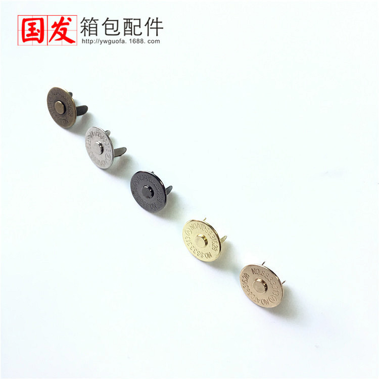 10 14 18MM [ultra delgado] botón magnético redondo sin costura fuerte accesorios de bolsa de botón