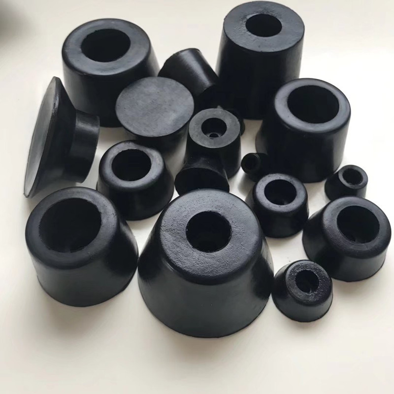 橡胶机脚仪器机箱垫脚 桌椅锥形增高脚垫 降噪音塑料防撞减震X20