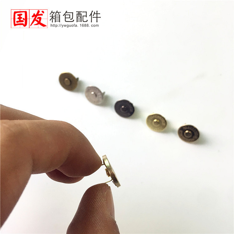 10 14 18MM [ultra delgado] botón magnético redondo sin costura fuerte accesorios de bolsa de botón