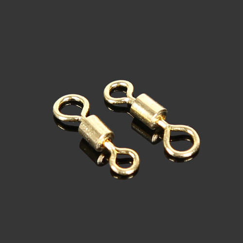 Fishing Tackle Accessories, Mother and Son Swivel, Mother and Son Eight-Shaped Ring, Gold-Plated Eight-Shaped Ring, Fishing Small Accessories, Factory Wholesale
