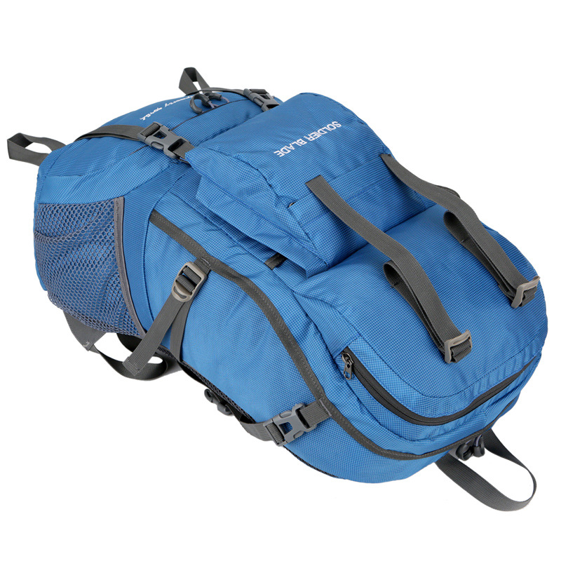 Ocio al aire libre deportes alpinismo mochila impermeable resistente al desgaste conveniente bolsa de viaje Mochila deportiva LOGO cambio