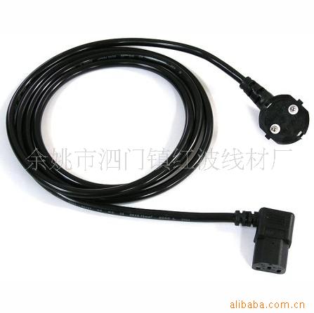 厂家供应韩国插头 弯头品字尾 各国标准电源线 两插插头