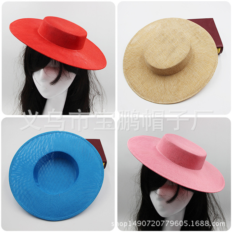 DIY handmade bridal headdress material hemp gauze hat to Sina European and American plum retro dance hat hat holder