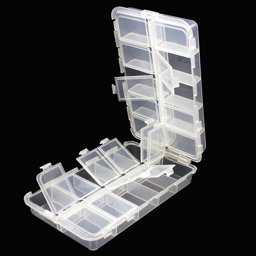 Weihe Folding Fishing Gear Box/Fishing Gear Accessories Box (16.6*9.7*4.1cm) Lure Box Accessories Box