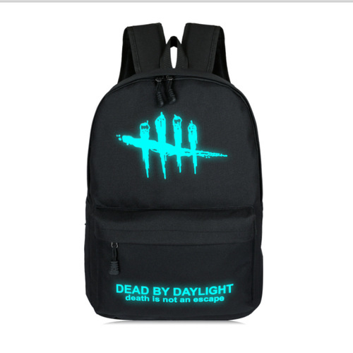 Luminous Double Shoulder Bag for Men, Advanced and Casual Canvas School Bag for College Students and High School Students, Large Capacity Travel Backpack
