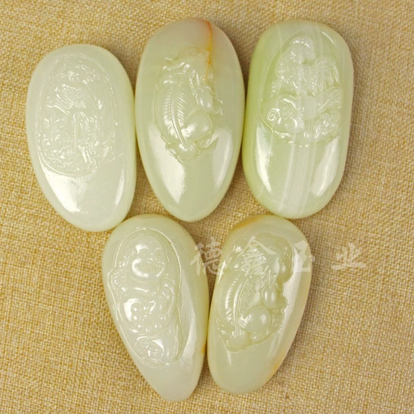 White jade, high quality, print