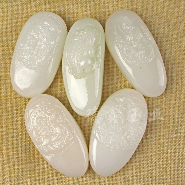 White jade, high quality, print