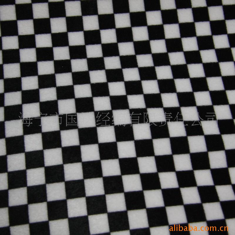 厂家直供 经编短毛绒 几何图案 经编短毛绒印花 床上用品毛绒玩具