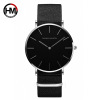 Japanese quartz waterproof watch for leisure, 40mm, simple and elegant design