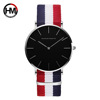 Japanese quartz waterproof watch for leisure, 40mm, simple and elegant design