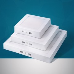 LEDパネルライト商業用円形正方形天井超薄型表面実装フラットパネルライトリビングルーム通路天井照明