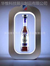 磁悬浮展示架洋酒悬空360度展示架红酒鸡尾酒酒架发光架马爹酒架