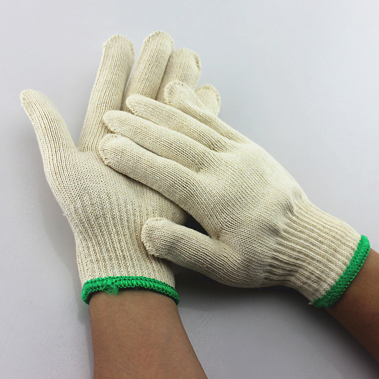 足重黄棉55克黄色棉纱手套 耐磨防滑550克棉线手套纱线手套