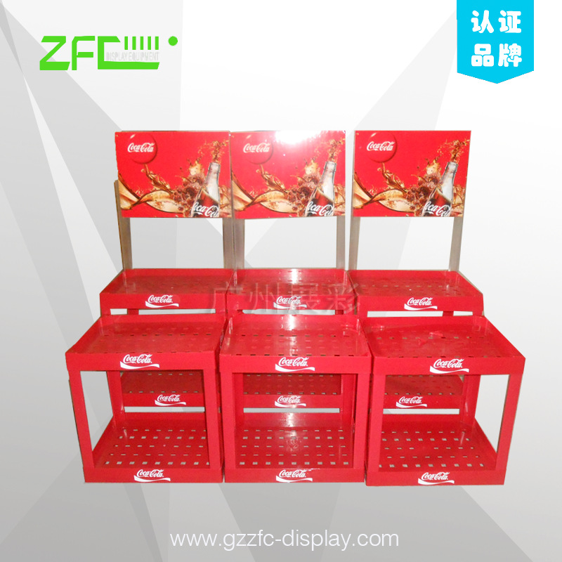 生产食用油饮料商超塑料陈列架饮料矿泉水托盘拼接注塑货架展示架