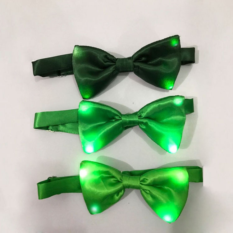 Festival de la cerveza LED luminoso pajarita Navidad carnaval atmósfera alegría props logo personalización