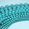 Organic accessory walnut, turquoise round beads, wholesale