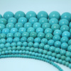 Organic accessory walnut, turquoise round beads, wholesale