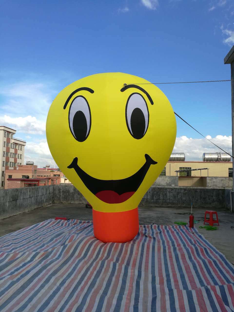 充气笑脸热气球 地面球 商场美陈PVC升空广告热气球厂家特价