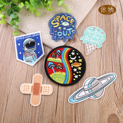 Fashion Computer Embroidered Floral Sticker Patch for Clothes Decoration, Cute and Hot Selling for AliExpress Apparel Decorations
