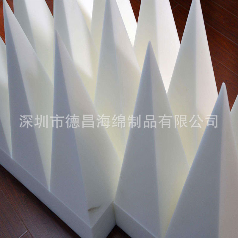 数特密胺海绵 尖劈金字塔吸音海绵 三聚氰胺隔音棉管防火