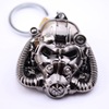 Gas mask, golden metal keychain, pendant, accessory, Aliexpress