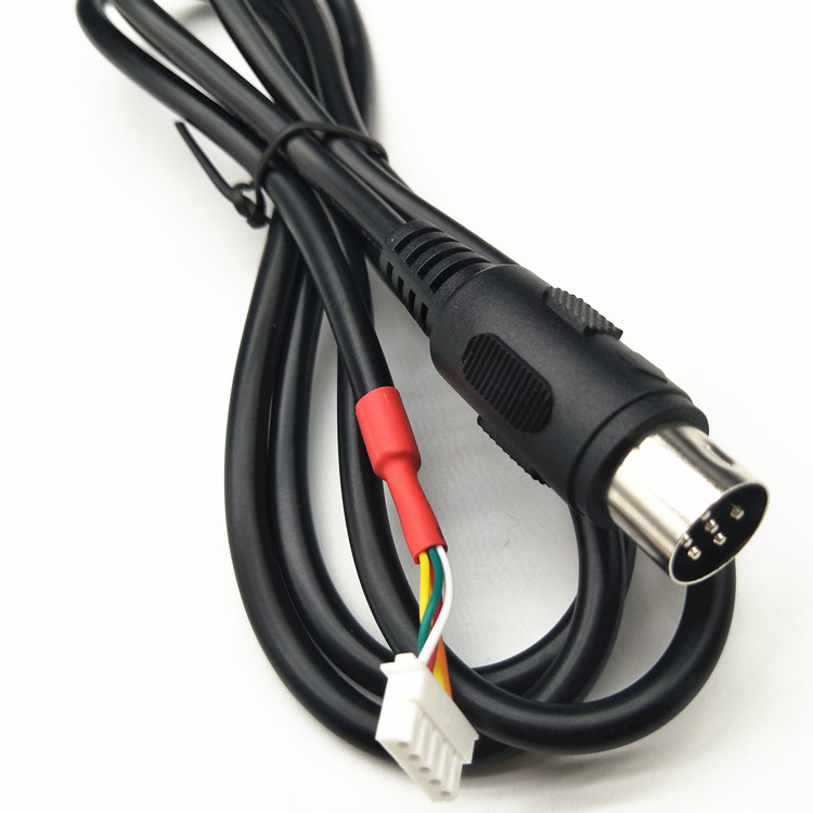 直销MIDI大DIN6P插头线大DIN智能家居开关电源连接线