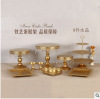 Golden dessert jewelry, props, set, European style, 14 pieces