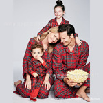Пижама, рождественский красный цветной комплект, Amazon, семейный стиль