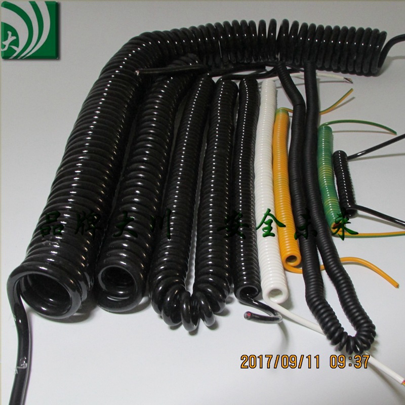 PU弹簧线4*0.5平方，0.75平方1.5平方弹簧线
