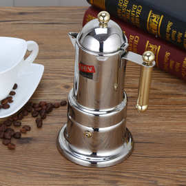 意式咖啡壶不锈钢304咖啡壶家用精工萃取摩卡浓咖啡工具冲茶壶器