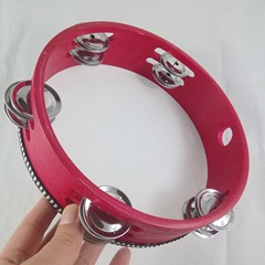 Children's hand drum imitation sheepskin double row tambourine Orff musical instrument dance hand drum early childhood education tools