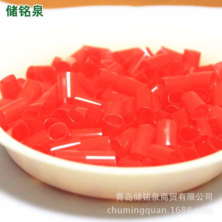 厂家生产批发PE红色填充塑料管 填充枕头用高弹聚乙烯塑料管