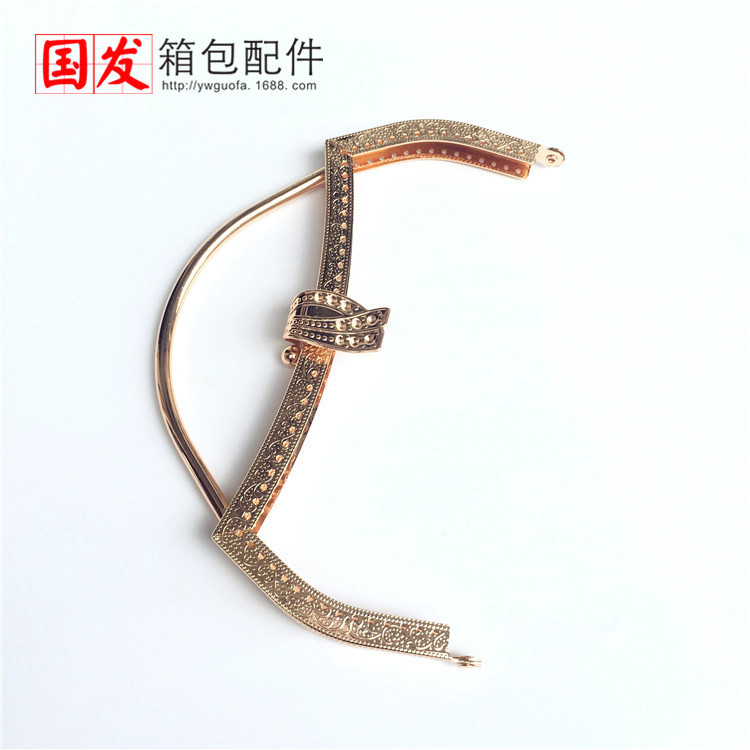 18cm cintura cóncava cabeza de hoja mano oro agujero de aguja oro bronce oro ligero