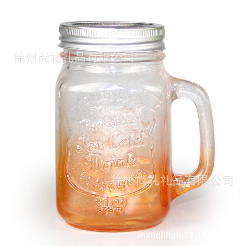 玻璃梅森杯  梅森瓶玻璃瓶 梅森瓶配吸管徐州梅森瓶玻璃瓶批发