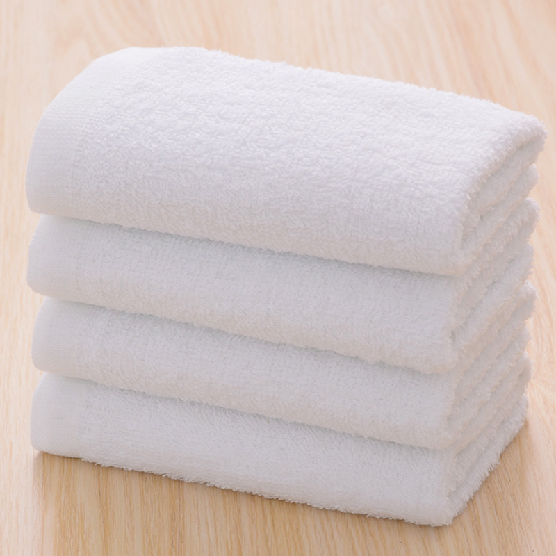 Towels Wholesale Hotel Towels Pure Cotton Bath Beauty Face Towels Kitchen Cleaning White Towels Daily Necessities