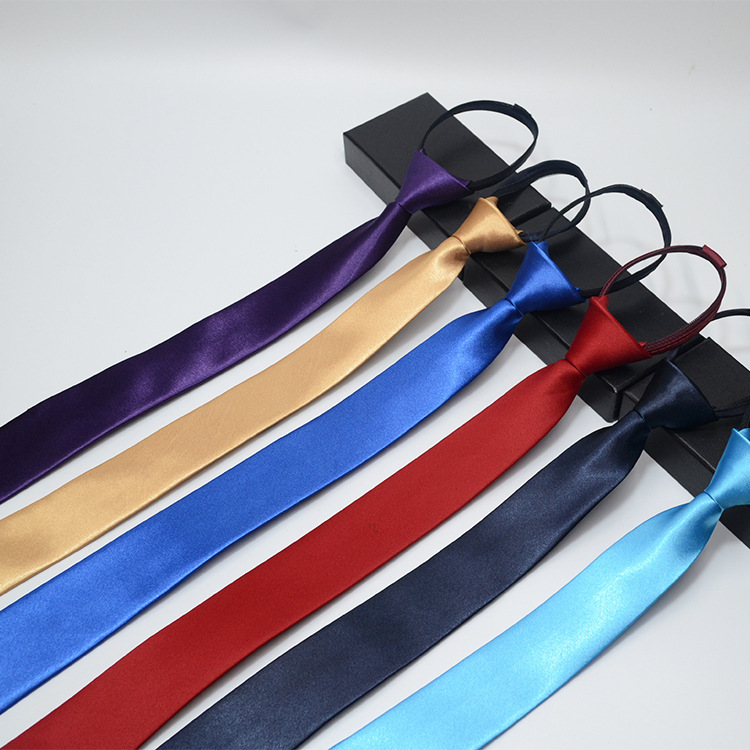 Men's tie formal wear 5CM zipper lazy free easy pull Fashion Group unit fashion tie in stock Men's tie formal wear 5CM zipper lazy free easy pull Fashion Group unit fashion tie in stock