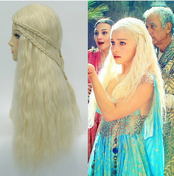 Game of Thrones Cosplay Wig Daenerys Targaryen Mother of Dragons Wig
