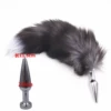 Long cone -shaped fox tail 40cm