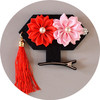 Retro children's hairgrip with tassels, hair accessory, European style